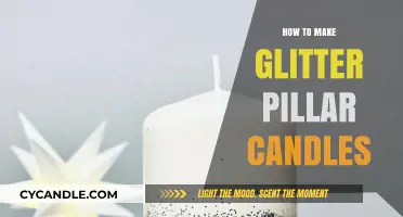 DIY Sparkling Elegance: Crafting Glitter Pillar Candles at Home