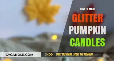 DIY Sparkling Pumpkin Candles: Crafting Glittery Autumn Decor