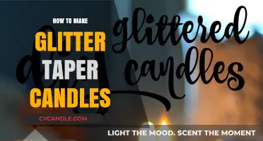 DIY Sparkling Elegance: Crafting Glitter Taper Candles at Home