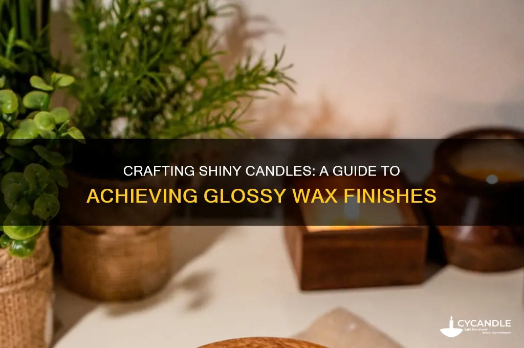 how to make glossy candle wax