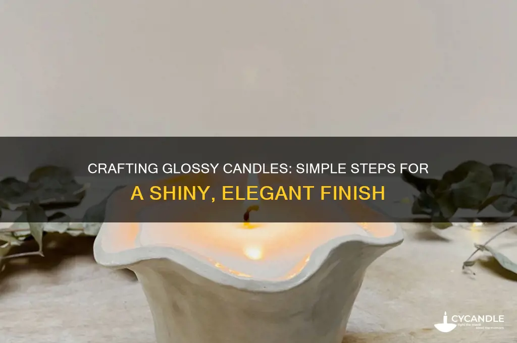 how to make glossy candles