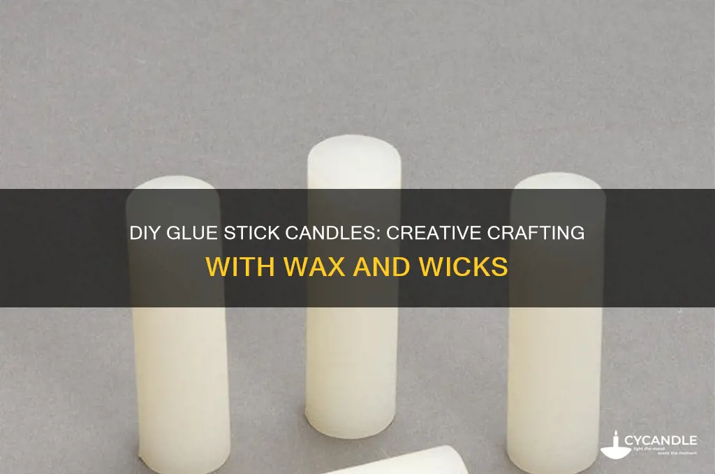how to make gluestick candles