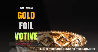 Crafting Elegance: DIY Gold Foil Votive Tutorial