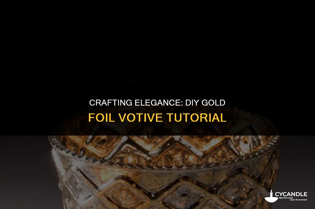 how to make gold foil votive