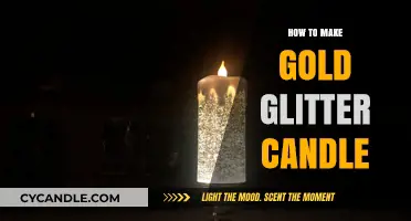 DIY Gold Glitter Candle: Easy Steps for a Sparkling Glow