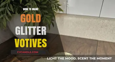Crafting Sparkle: DIY Gold Glitter Votives for Festive Decor