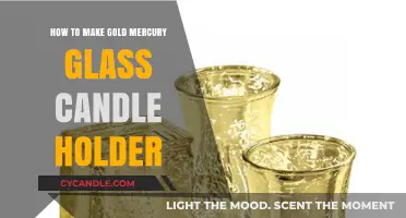 DIY Gold Mercury Glass Candle Holder: Easy Crafting Guide