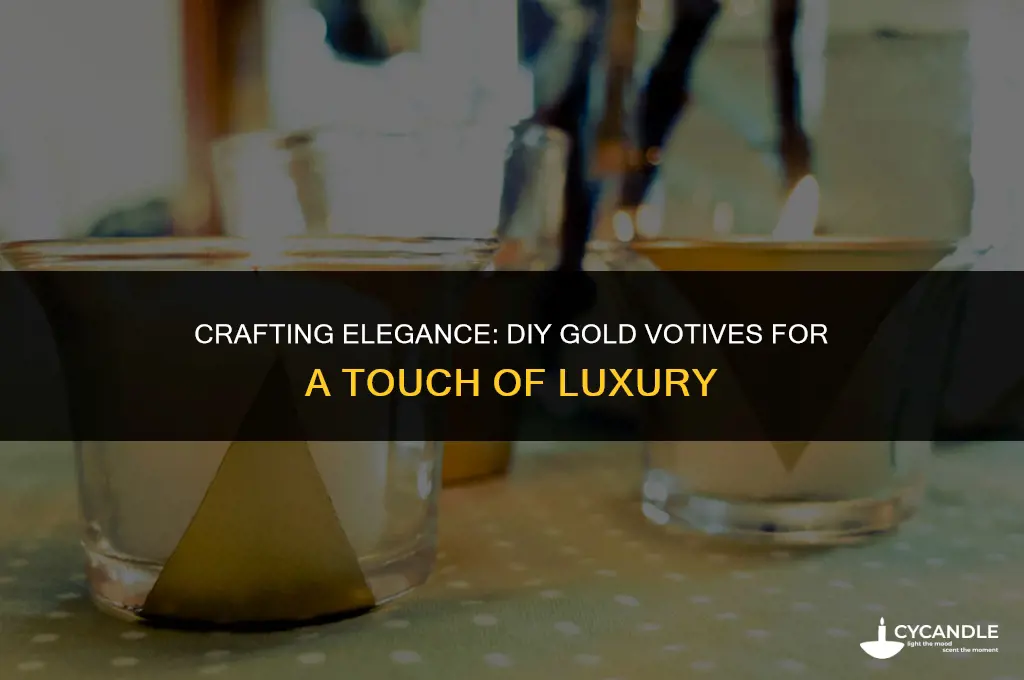 how to make gold votives