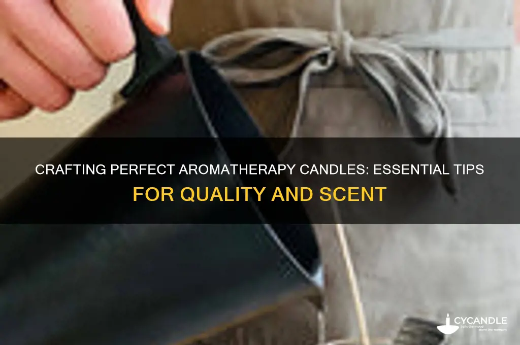 how to make good quality aromatherapy candle