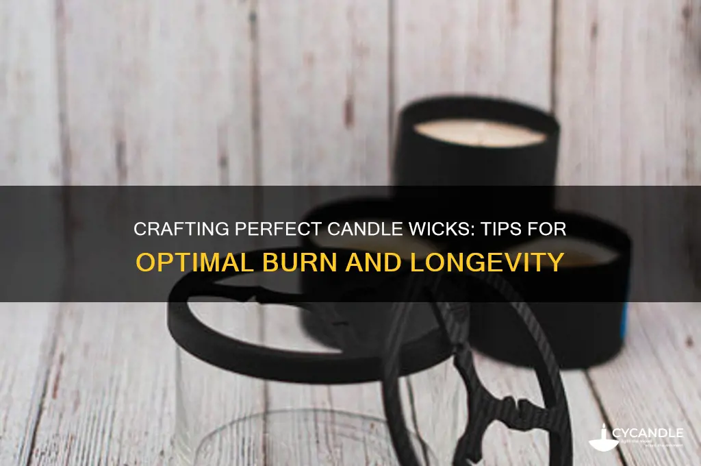 how to make good wicks for candles