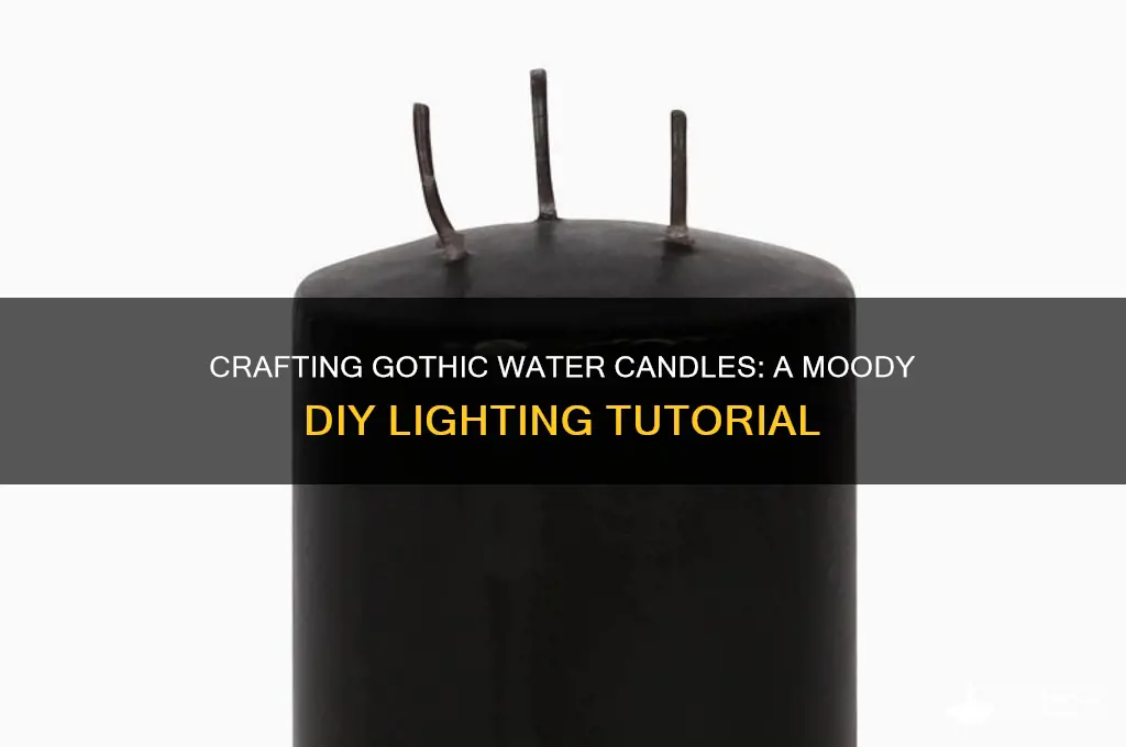 how to make gothic water candles