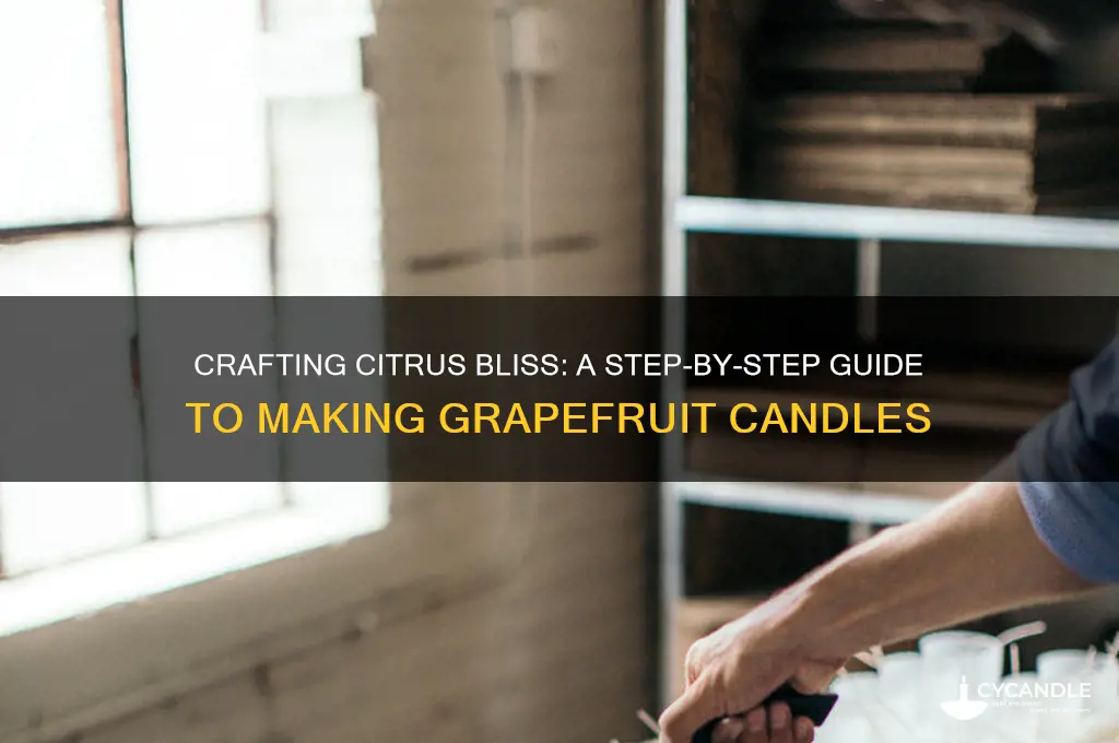 how to make grapefruit candle