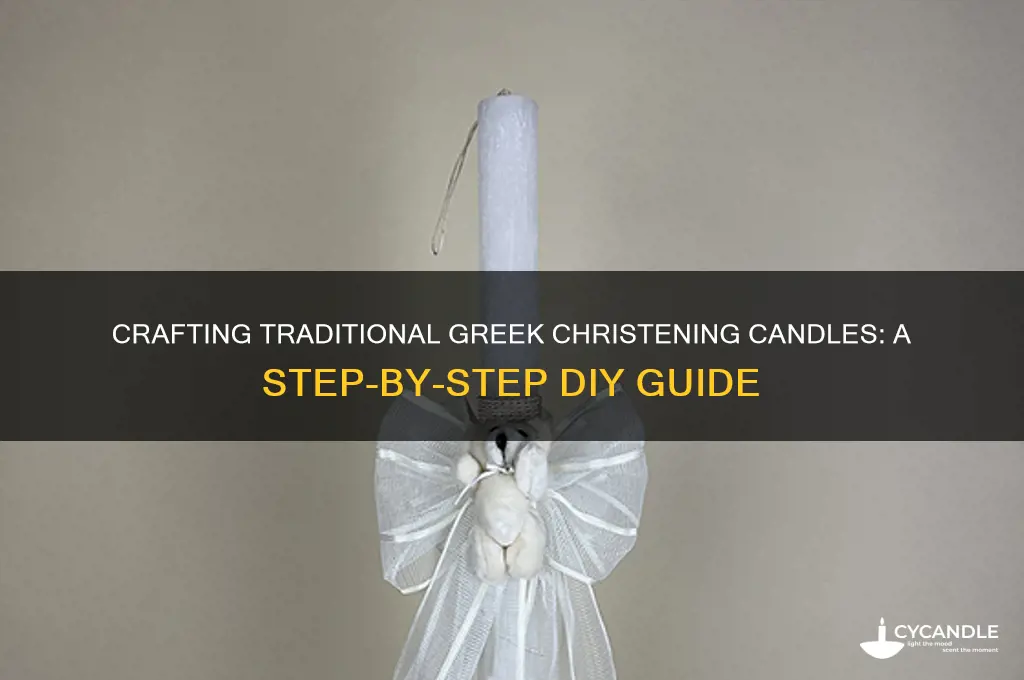 how to make greek christening candles