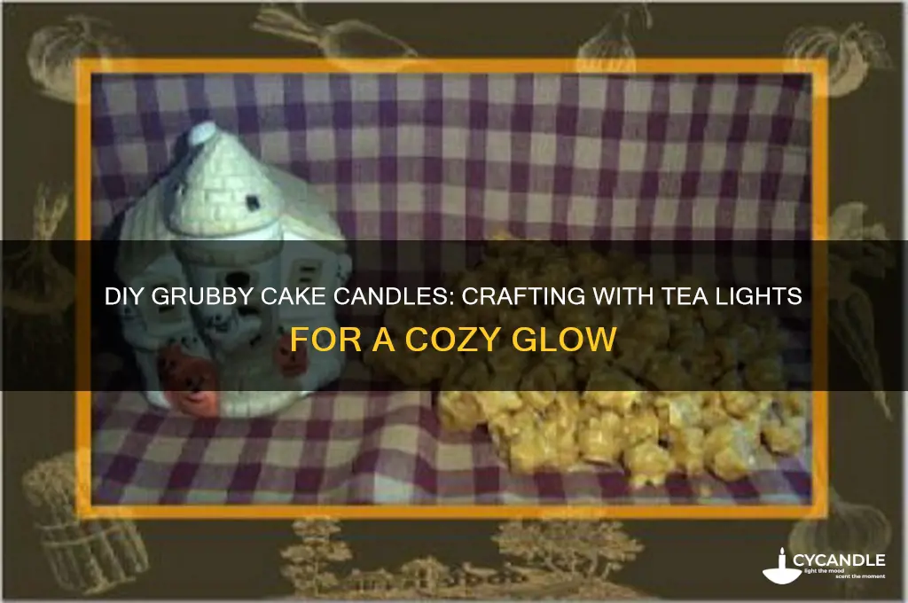 how to make grubbied cak candle usi g tea lights