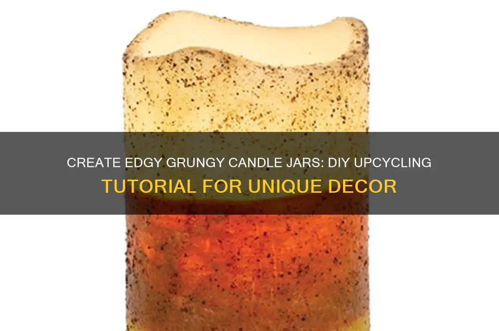 how to make grungy candle jars