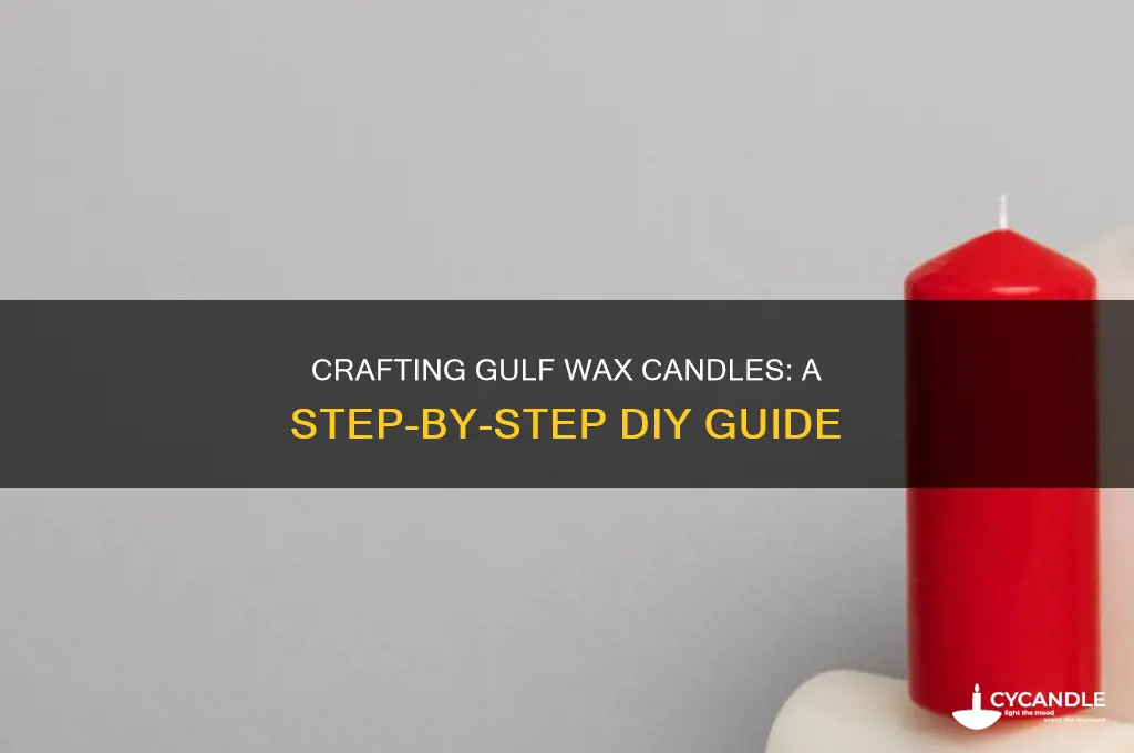 how to make gulf wax candles