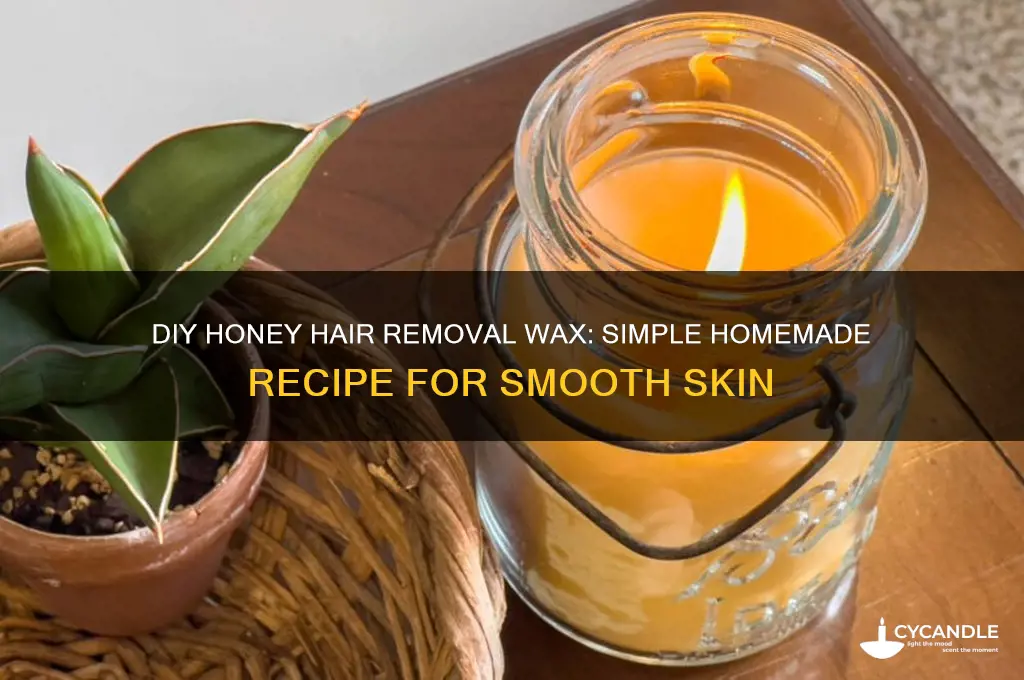 how to make hair removal wax at home with honey