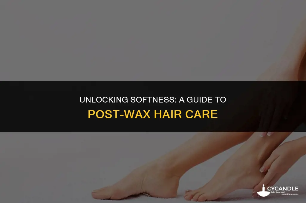 how to make hair softer after using hair wax