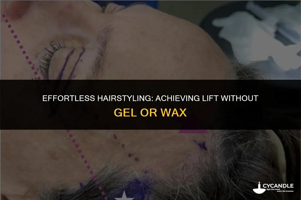 how to make hair stand without gel or wax