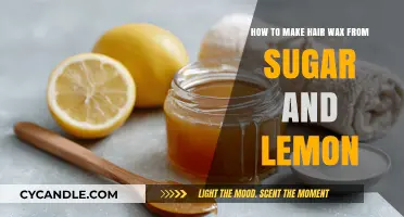 Sweet and Zesty: DIY Hair Wax with Sugar and Lemon