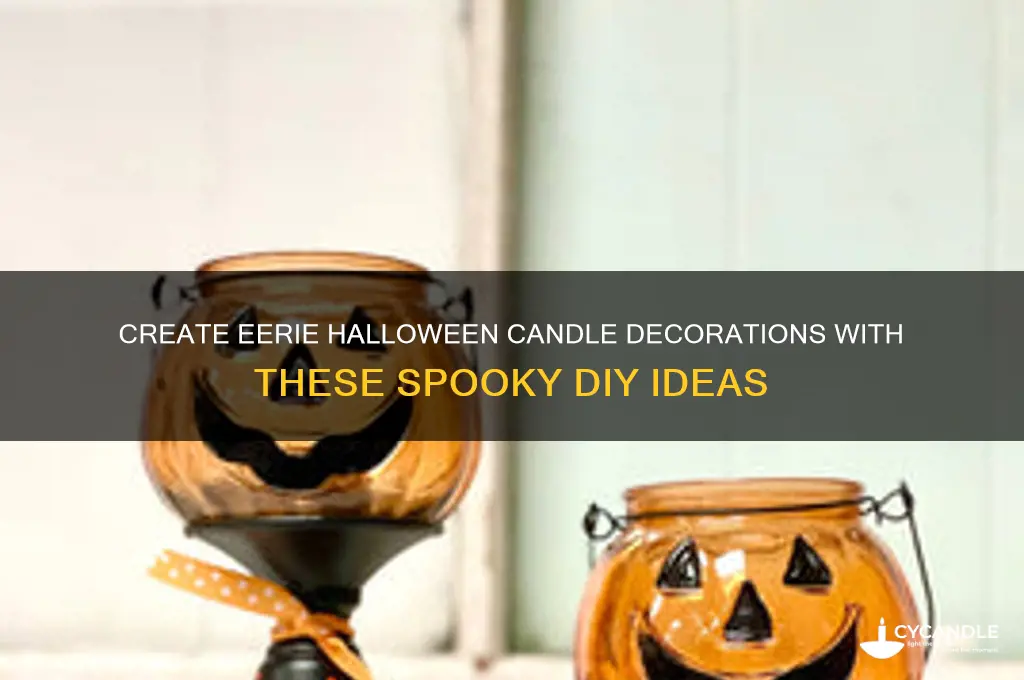 how to make halloween candle decorations spooky