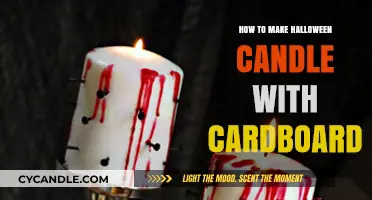 DIY Halloween Cardboard Candles: Spooky Crafting Made Easy