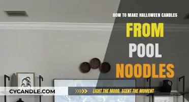 DIY Halloween Candles: Craft Spooky Pool Noodle Creations Easily