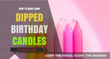 Crafting Hand-Dipped Birthday Candles: A Step-by-Step DIY Guide