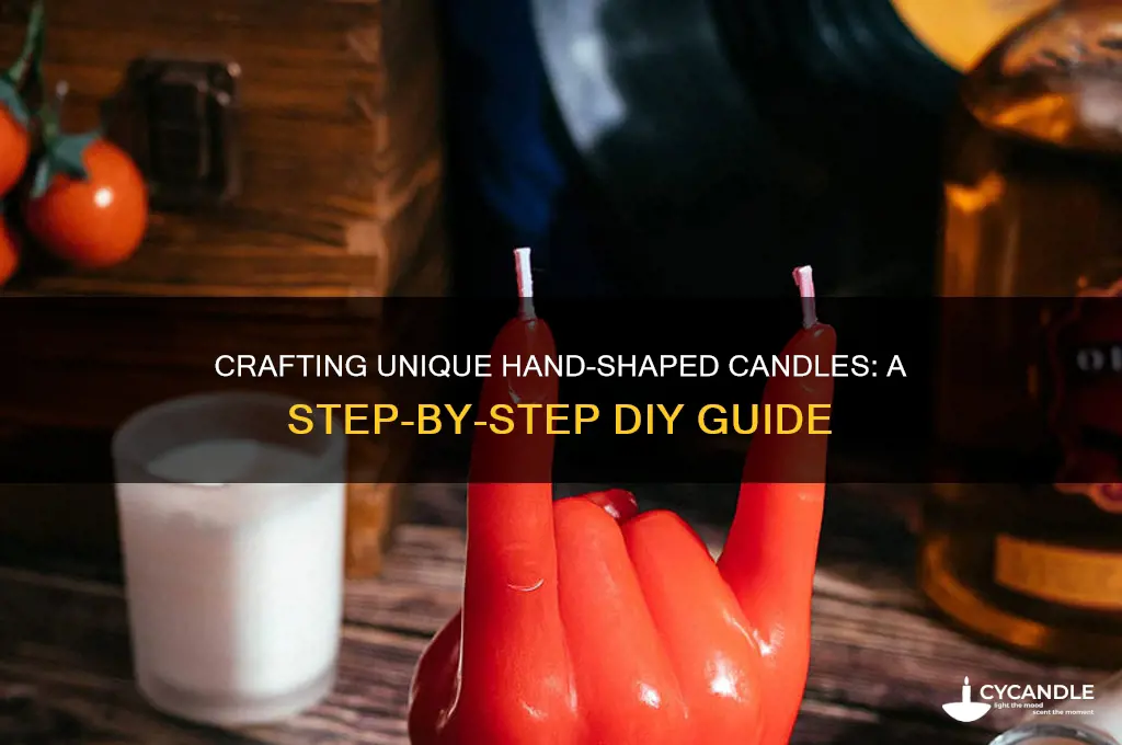 how to make hand shaped candles