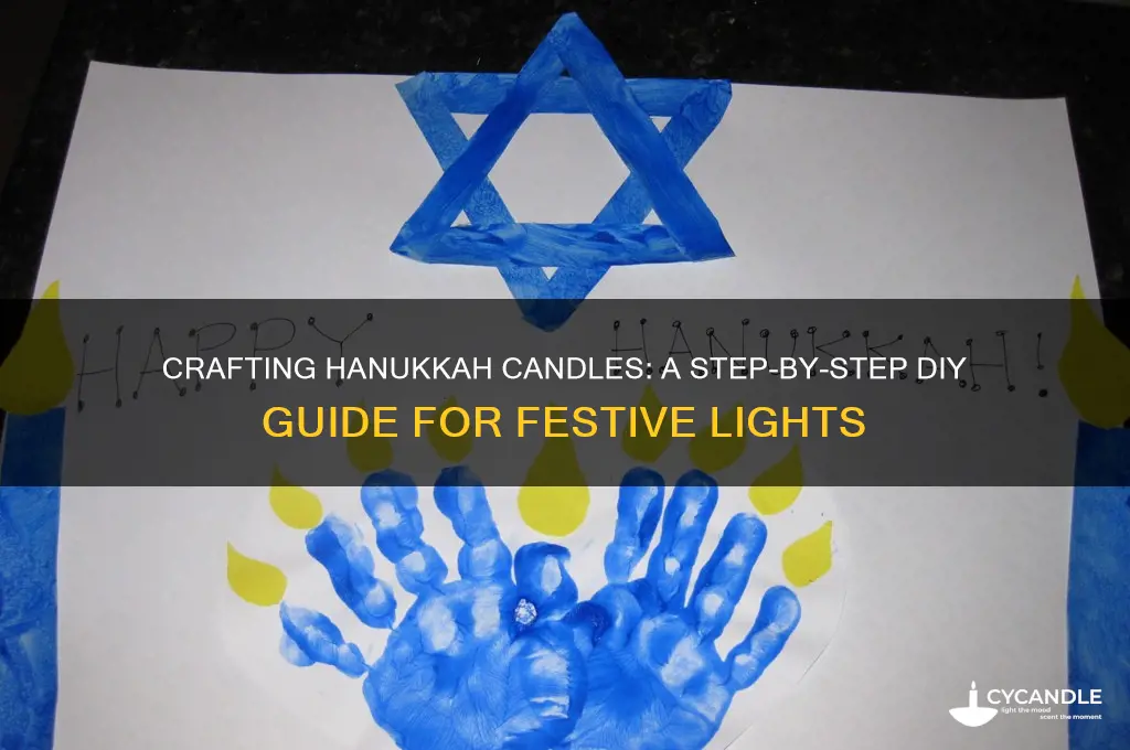 how to make hanukkah candles