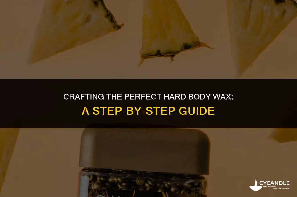 how to make hard body wax