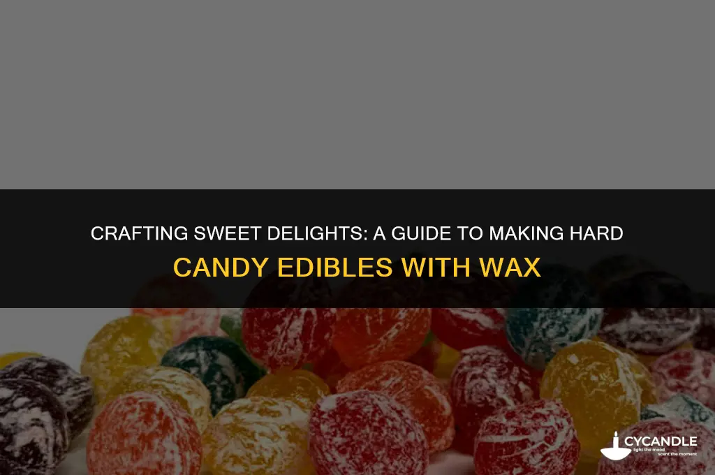 how to make hard candy edibles with wax