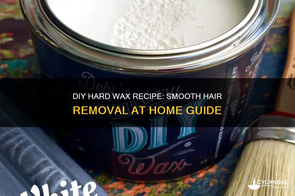 how to make hard wax at home for hair removal