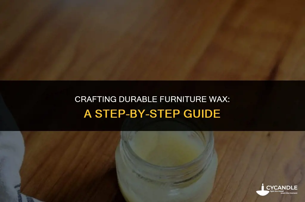 how to make hard wax for furniture