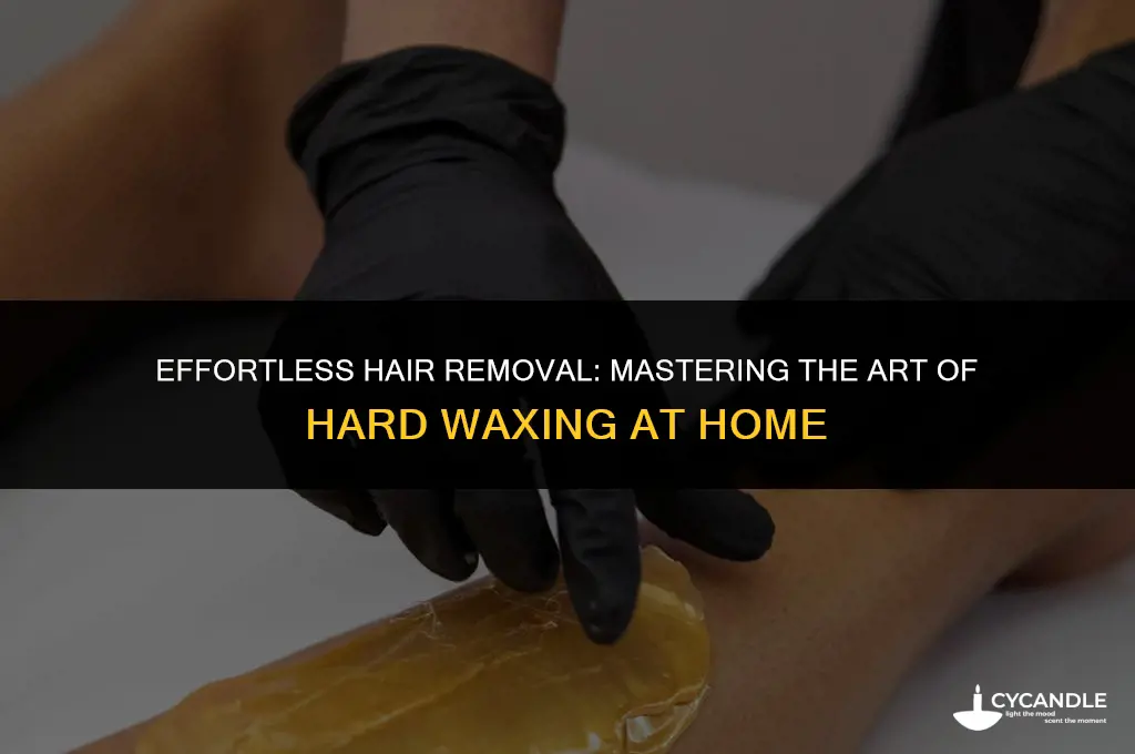 how to make hard wax no strips