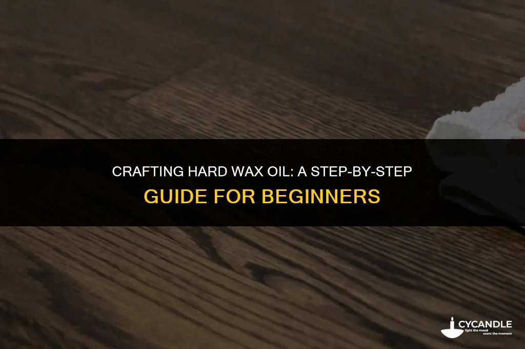 how to make hard wax oil