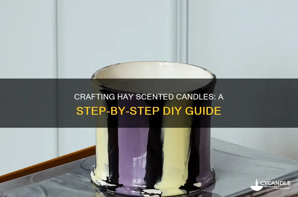 how to make hay smell candle