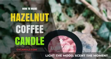 Crafting a Cozy Hazelnut Coffee Scented Candle at Home