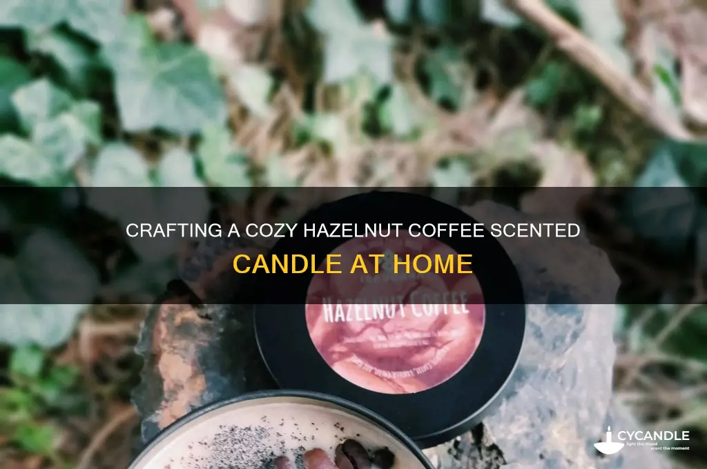 how to make hazelnut coffee candle