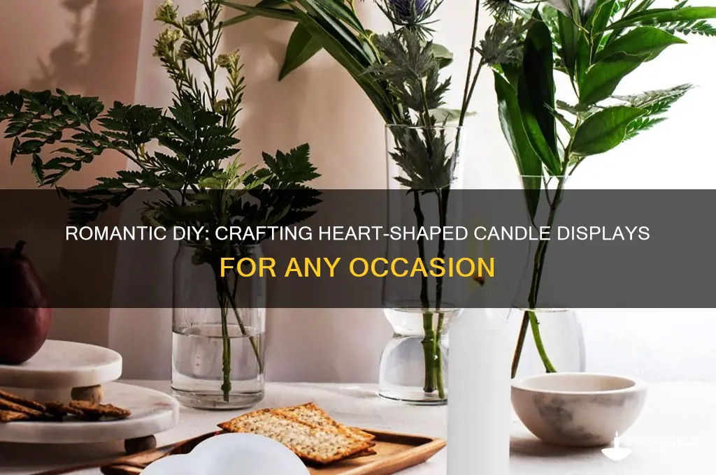 how to make heart shape with candles