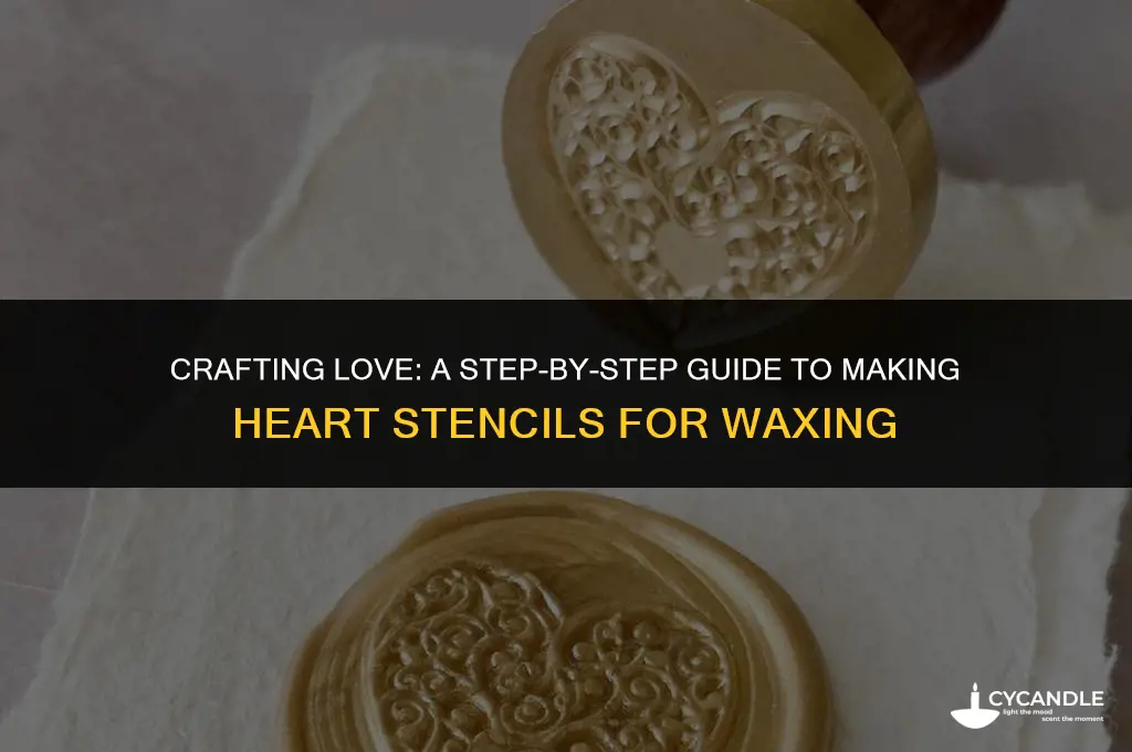 how to make heart stencil for waxing