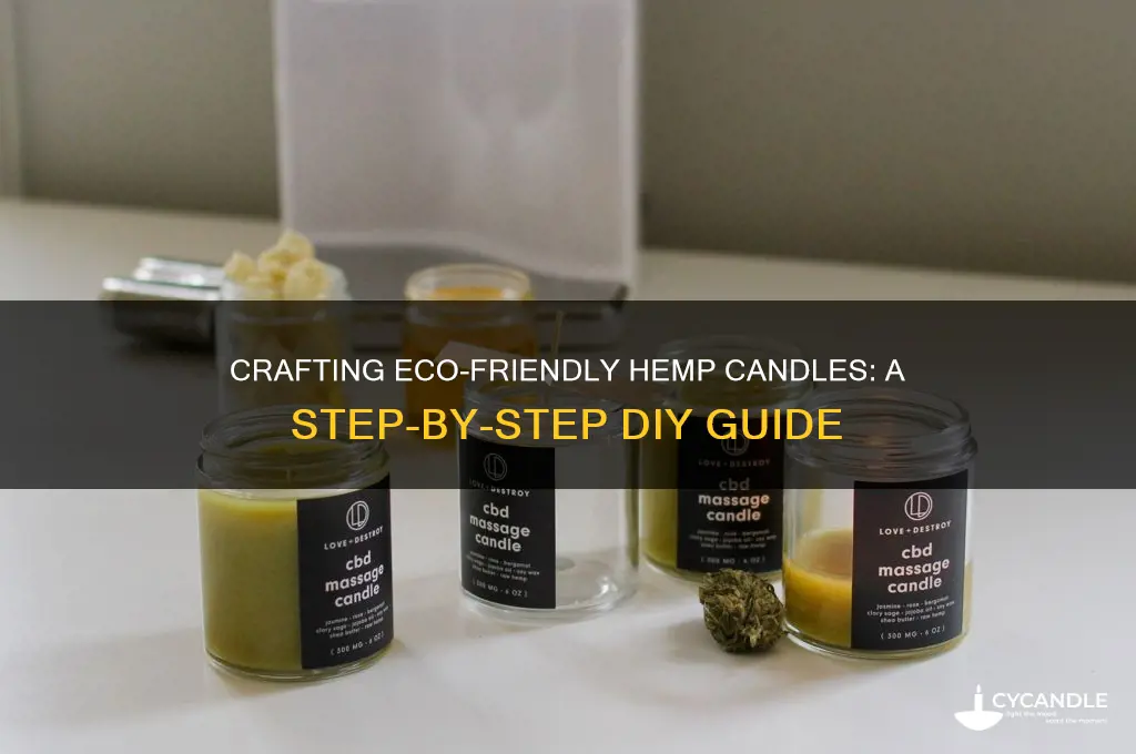 how to make hemp candle