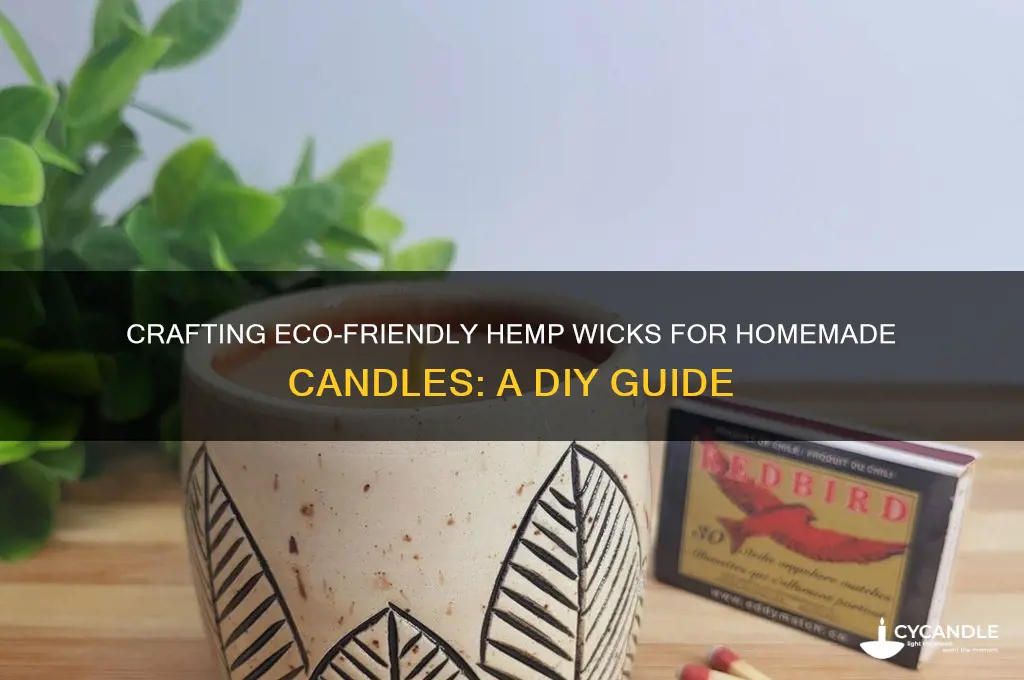 how to make hemp wicks for candles