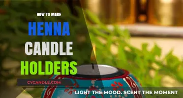 Crafting Elegant Henna-Inspired Candle Holders: A DIY Guide