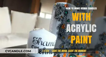 Crafting Henna-Inspired Candles Using Acrylic Paint Techniques