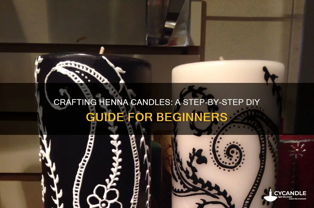 how to make henna candles