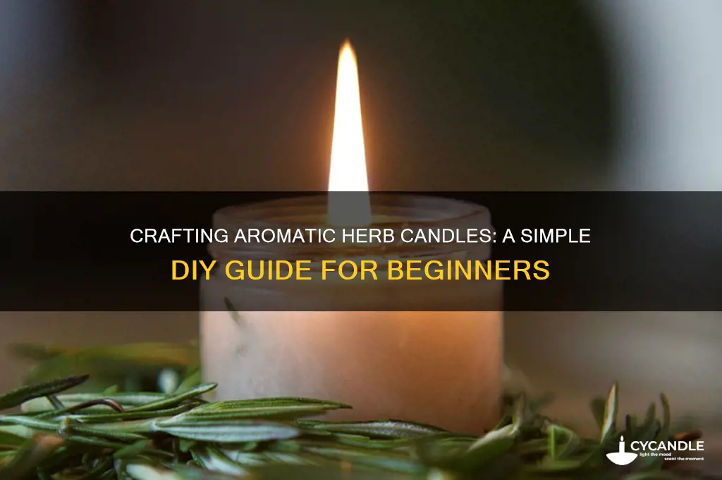 how to make herb candles