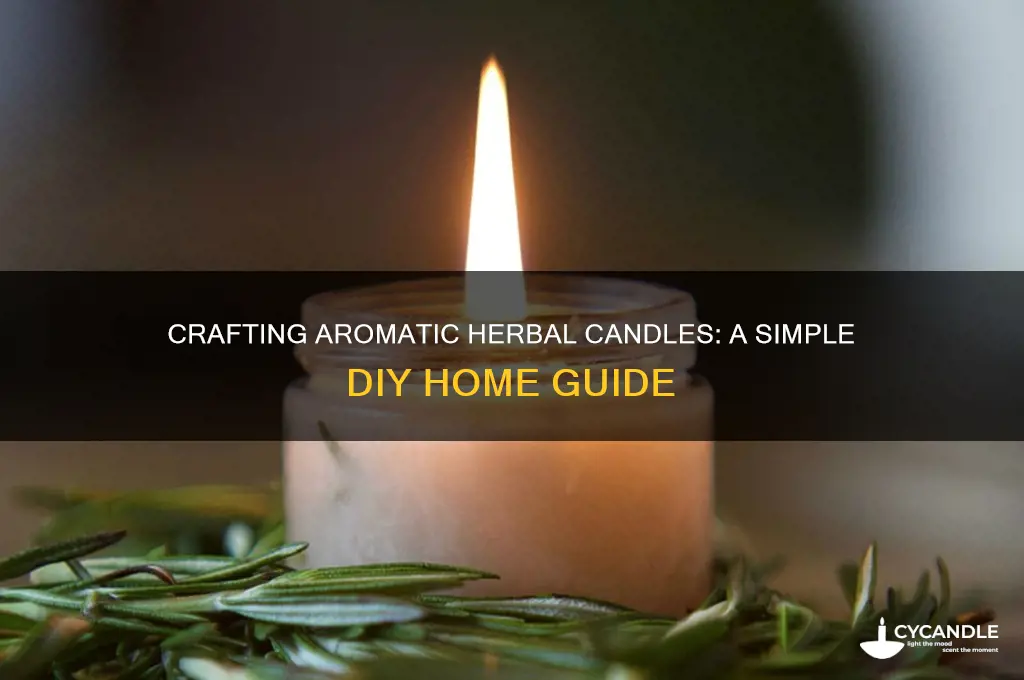 how to make herbal candles at home