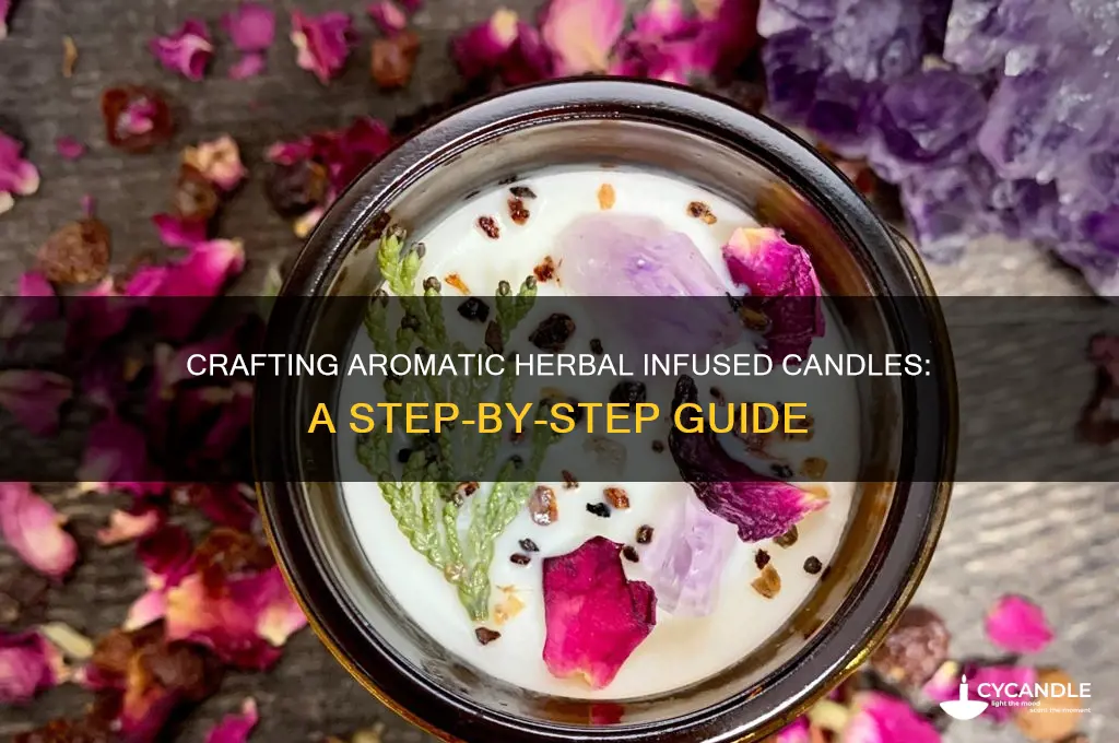 how to make herbal infused candles