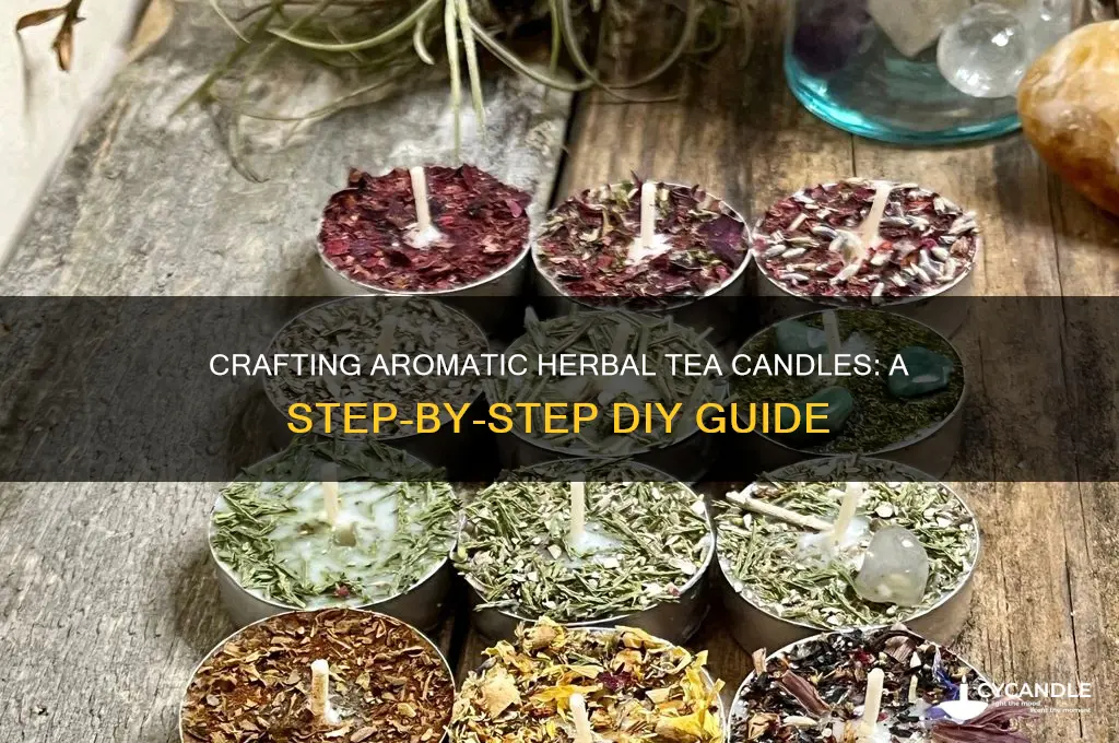 how to make herbal tea candles
